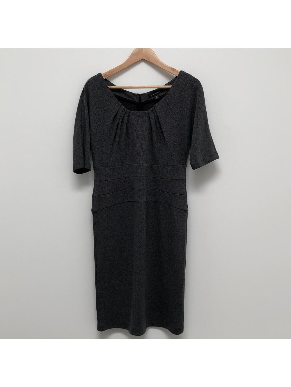 Banana Republic Dress - Subtle Herringbone pattern - blue/grey 10
